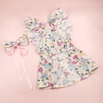 thumbnail image 6 of Pet Dress with Fashion Flowers Charming Pet Dress Floral Princess Dress with Bow Tie Breathable Spring Summer Charming Pet Skirt for Small Dogs Cats, 6 of 9