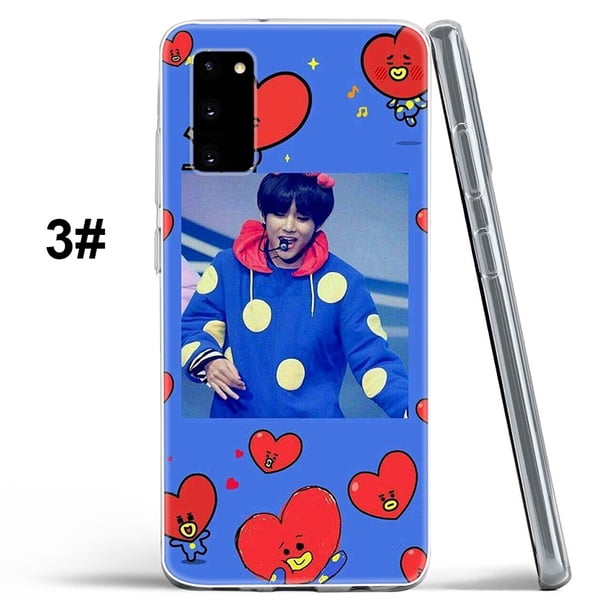 CV175 bt21 BTS Motorola Moto G6 Plus G7 P30 Note P40 Power Z Z2 Play Funda Transparente