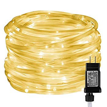LE LED Rope Lights with Timer, 8 Modes, Low Voltage ...