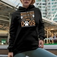 thumbnail image 2 of Weekends. Coffee and Dogs, Black Hooded Sweatshirt or Hoodie, Small, 2 of 5