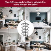 SUSWIM Coffee Pod Carousel Holder Organizer Compatible with 36 Cup Pods,K Cup Holder(Black)