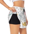 thumbnail image 3 of Lsque Little Elephant Printed Women's Running Shorts with Liner Pockets,Elastic Quick Dry Workout Athletic Gym Yoga Shorts,Womens High Waist Shorts-Small, 3 of 9