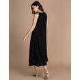 thumbnail image 3 of Moomaya Sleeveless Maxi Dress With Beaded Neckline Cutout, Casual Chic Wear Dress For Women, 3 of 8
