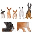 thumbnail image 3 of HOMEMAXS 5pcs Simulation Rabbit Toys Rabbit Model Toy Educational Rabbit Toy for Kids, 3 of 6