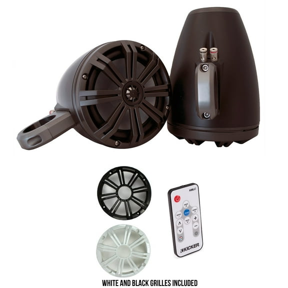 Kicker Marine 8" LED Tower System (Black) Includes 41KMLC Remote