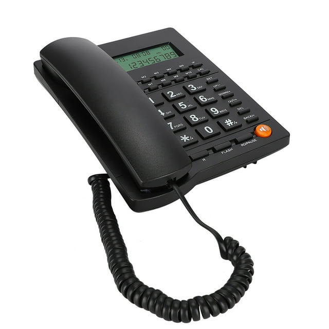 Teléfono Con Identificador De Llamadas, Teléfono De Escritorio Fácil De Instalar, Portátil, 10 Juegos De Teclas De Acceso Directo Para Hotel, Oficina, Restaurante