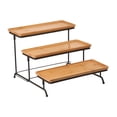 thumbnail image 1 of Juego de Soporte de plato de servicio rectangular de 3 niveles perfecl Soporte para magdalenas, 1 of 8