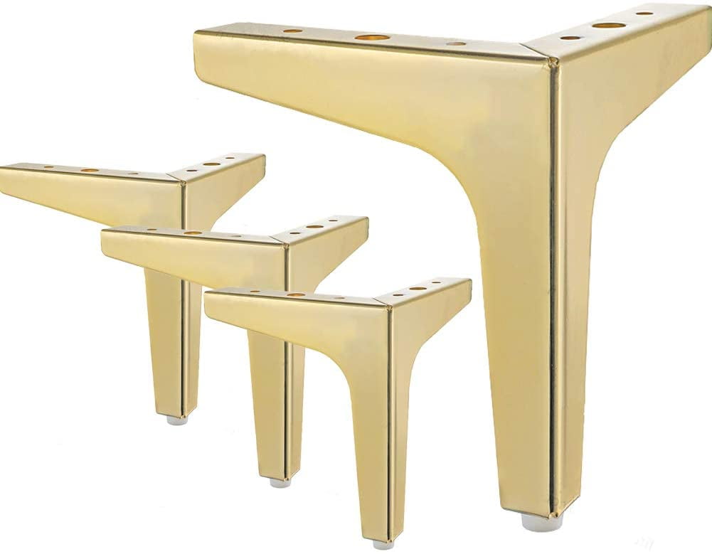 7 17 5cm Furniture Legs 4 Modern, Modern Dresser Legs Metallic