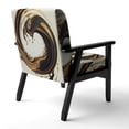 thumbnail image 5 of Designart "Gold Black Spiral Pattern" Upholstered Modern & Contemporary Accent Chair and Abstract Arm Chair - Multiple Color & Pattern, 5 of 7