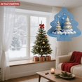 thumbnail image 3 of Stylish Metal Hanging Christmas Tree Wind Spinner - Snowy Design with Golden Ornaments & Star Perfect for Garden & Yard Decor, 3 of 7