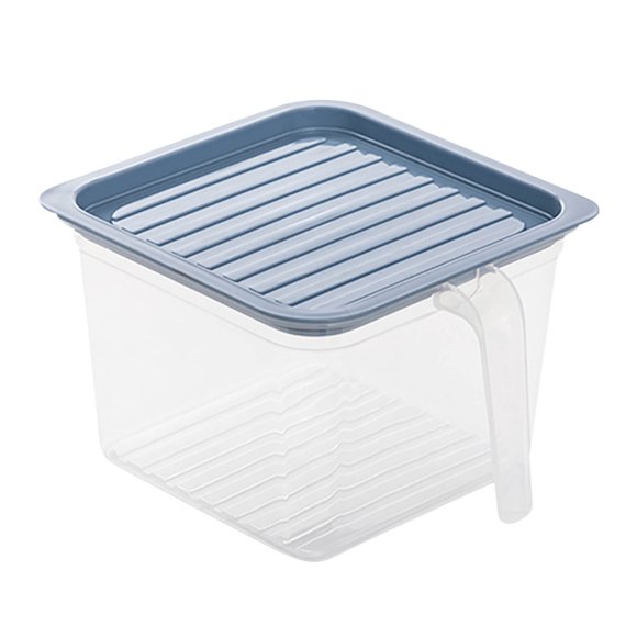 Contenants de Rangement pour Fruits et Légumes pour Réfrigérateur avec Couvercles, Contenants de Conservation des Produits pour Réfrigérateur pour Garder Fruits, Légumes, Viande, Poisson Frais et Secs, Pot en Verre avec Couvercle