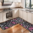 thumbnail image 3 of Kitchen Rugs Sets Of 2,Gray and Pink Of Leopard Print Anti Fatigue Kitchen Mat Rugs Non Slip Washable,Decorative Kitchen Floor Mats for Kitchen,Sink,Laundry,17"x47"+17"x47", 3 of 5