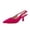 Fuchsia microsuede, variant on Saby Slingback Kitten Heels for Women, Pointed Toe Pumps with Adjustable Ankle Strap for Casual Dressy Wear