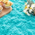 thumbnail image 4 of LOCHAS Luxury Velvet Fluffy Carpet Soft Children Rugs Room Mat Modern Shaggy Area Rug for Bedroom Bedside Home Decor,2.6'x5.3',Blue, 4 of 7
