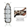 thumbnail image 4 of Kuiaobaty Non-Slip Ironing Board Cover with Elastic Edges & Hook and Loop Fastener, Breathable Polyester Spandex Fabric Easy to Install & Replace, Cow Print Brown, 4 of 5