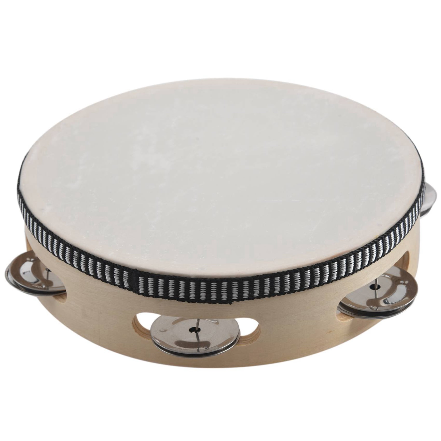 5X 7 Inch Musical Tambourine Tamborine Drum Round Percussion Gift for KTV Party