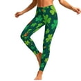 thumbnail image 2 of Oksale St.Patrick Day Yoga Pants Women Tummy Control Cute Graphic Plus Size Leggings Elastic High Waisted Workout Jeggings Holiday Trousers 2026 Green 2XL, 2 of 10