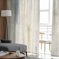 thumbnail image 4 of Beige Grey Sheer Curtains 72 Inches Long 2 Panels Set, Window Sheer Curtains for Living Room/Bedroom, Abstract Mottled Art Retro Modern Painting Light Filtering Rod Pocket Curtain 52'' x 72'' x 2, 4 of 7