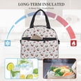 thumbnail image 6 of Lafuoo Cherry Berries Pattern Insulated Lunch Bag, Adjustable Shoulder Strap Handheld Crossbody Waterproof Lunch Bag, Unisex-One Size, 6 of 6