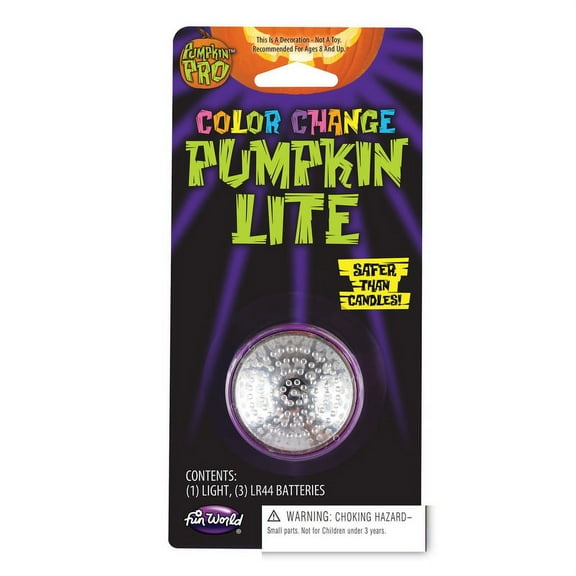 Pumpkin Pro 9470972 7.68 x 3.75 x 1 in. Color Change Pumpkin Light Pumpkin Accessory  Multicolored