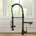 thumbnail image 2 of CRO Decor Single Handle Copper Kitchen Faucet in Black, 2 of 5