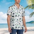 thumbnail image 5 of Daiia Modern Industry Hawaiian Shirt for Men Gentle Cotton Regular Short Sleeve Casual-Medium, 5 of 9
