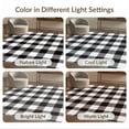 thumbnail image 7 of ODIKA 3'x5' Washable Accent Rug Under Doormat Plaid Checkerboard Farmhouse Striped Border Layering for Bedside, Nursery Room, Pet Friendly & Non-Shedding, 7 of 7