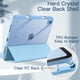 thumbnail image 3 of iPad (A16) 11.ª/10.ª Generación (2025/2022) con Portalápiz, Clara Transparente Carcasa Trasera Slim Soporte Antigolpes Cover Tableta (Azul),Azul, 3 of 20