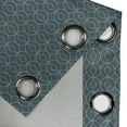 thumbnail image 4 of Ambesonne Blue Grommet Curtain, Moroccan Inner Details, 50" x 84", Pale Blue and Blue Grey, 4 of 6