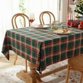thumbnail image 4 of Christmas Tablecloth with Red and Green Plaid - Holiday Xmas Table Cloths Rectangle - 140*220, 4 of 7