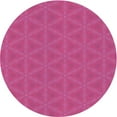 thumbnail image 1 of Ahgly Company Machine Washable Indoor Round Transitional Deep Pink Area Rugs, 6' Round, 1 of 7