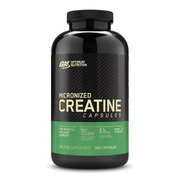 Optimum Nutrition Micronized Creatine Monohydrate Capsules, Keto Friendly, 2500mg, 300 Capsules (Packaging May Vary)