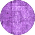 thumbnail image 1 of Ahgly Company Indoor Round Persian Purple Traditional Area Rugs, 8' Round, 1 of 4