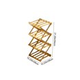 thumbnail image 3 of Foldable Shoe Rack For Entryway Multi Tier Shoe Organizer Shelf No Assembly Space Saving Shoe Storage Cabinet For Home, 3 of 8