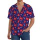 thumbnail image 1 of Balery Cute Crabs Camisa Casual de Manga Corta con Botones para Hombre, Texturizada, Estilo Cubano, para Playa, Verano-Medium, 1 of 5