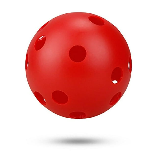 Xingzhi Balle pour Animaux de Compagnie Multicolore Taille Compacte Outils de Jeu Jouets pour Chiots Légers Jouet pour Chien Récupérer 26 Trous Accessoire d'Entraînement Rouge