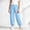 Sky Blue, variant on Girls Jogger Pants Soft Modal Elastic Waist Pull On Casual Lounge Sky Blue,Size 2-3 T