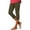 *Army Green, variant on VBVC Women's High Waisted Stretchy Capri Leggings , Ladies' Solid Color Zip Hem Cropped Pants , Soft Casual Yoga Trousers For Women,Army Green,S-3XL