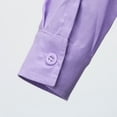 thumbnail image 3 of FZFLZDH Mens Long Sleeve Linen Shirt Summer Loose Fit Lightweight Button Down Shirt, 3 of 5