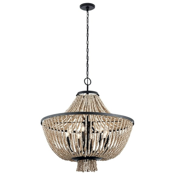 8 Light Large Chandelier With Lodge/Country/Rustic Inspirations 31.25 Inches Tall By 30 Inches Wide     -Traditional Installation Kichler Lighting