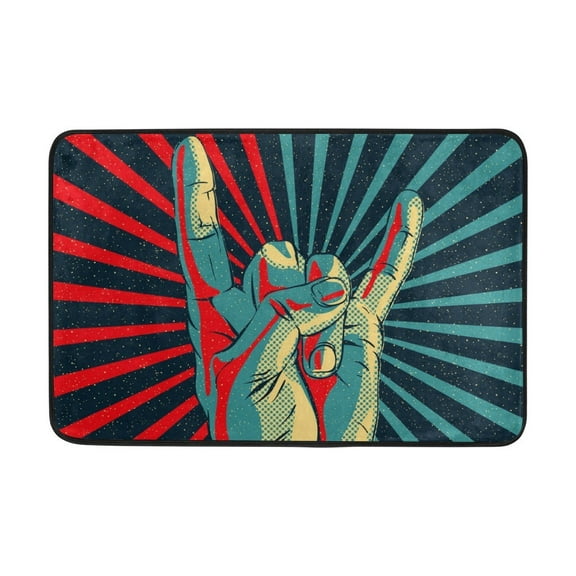 POPCreation Outdoor Floor Mats & Doormats Red, 23.6" x 15.7"