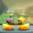 thumbnail image 4 of Coche De Juguete De Pato, Decoraciones De Salpicadero De Coche De Pato Amarillo Con Casco De Hélice Para Adultos Y Niños Minnieouse HA039875-01, 4 of 6