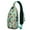 Greenish-blue-17, variant on Crossbody Sling Backpack for Women Men Cute Strawberry Pattern Shoulder Sling Crossbody Casual Chest Bag for Travel Sports Running Hiking