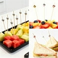 thumbnail image 3 of 100pcs Cocktail Picks, Long Cocktail Picks with Beads Decor, Fruit Sticks Food Toothpicks Sandwich Appetizer Charcuterie Skewers, Holiday Party Decorations Supplies, 3 of 8