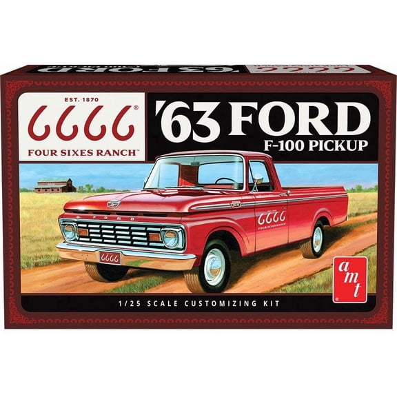 AMT 1963 Ford F-100 (Four Sixes Ranch) 1/25 Scale Model Kit