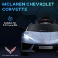 thumbnail image 4 of Qaba 12V Electric Car for Kids Corvette Licensed w/ Remote Control, Light Blue, 4 of 9
