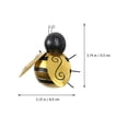 thumbnail image 2 of unbranded 4Ud Colgante De Abejas Metálicas Amarillas Para Pared Decorativo, 2 of 8