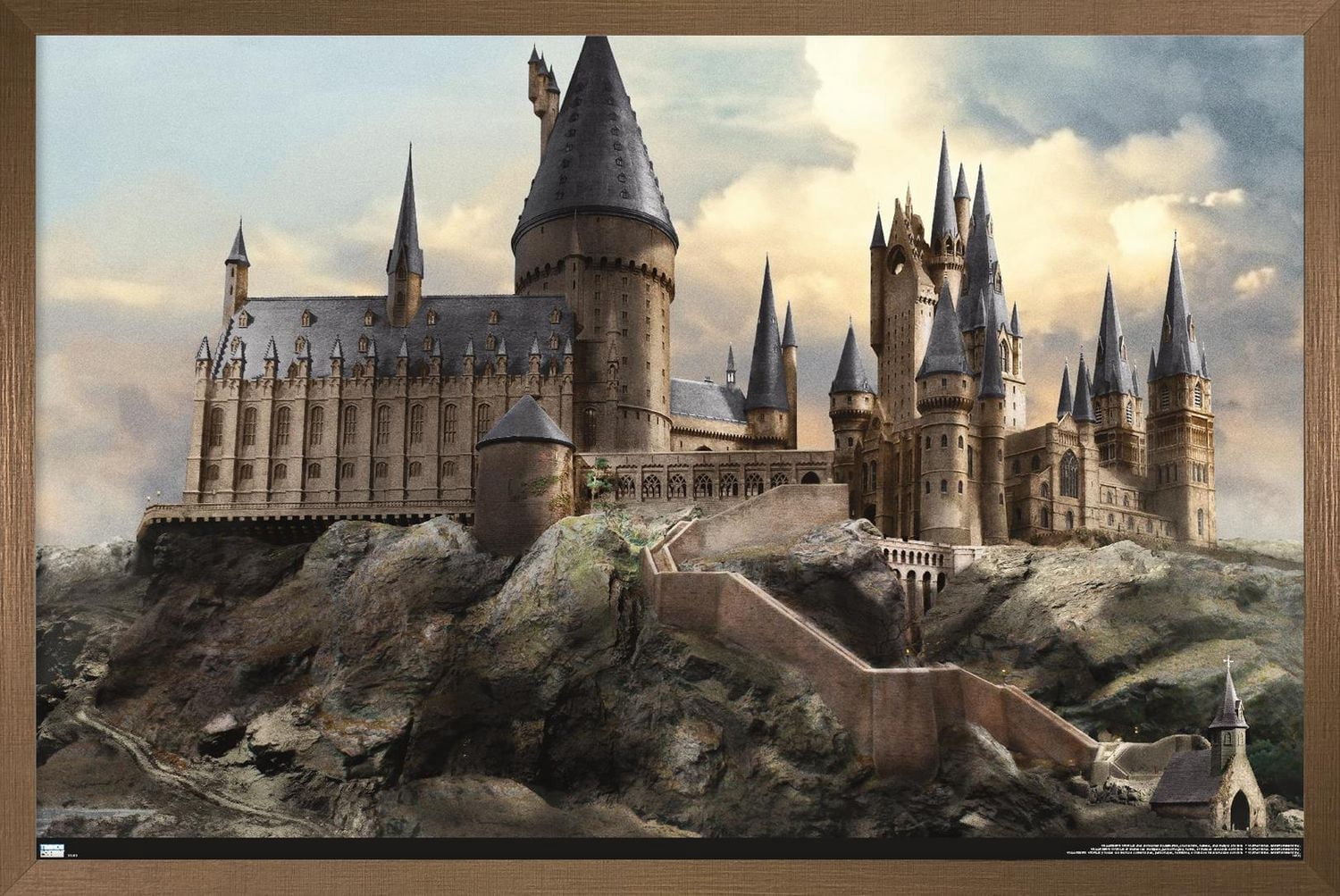The Wizarding World: Harry Potter - Hogwarts at Sunrise Wall Poster, 22.375" x 34"