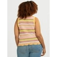 thumbnail image 5 of Jessica Simpson Women's and Women's Plus Kiari Cotton Sweater Tank Top, Sizes XS-4X, 5 of 5