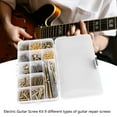 thumbnail image 3 of <p>Electric Guitar Repair Screw Kit, Metal And Iron Complete Electric Guitar Screw Kit Portable Durable 9 Types With Plastic Box For Replacement For Luthier</p>, 3 of 7